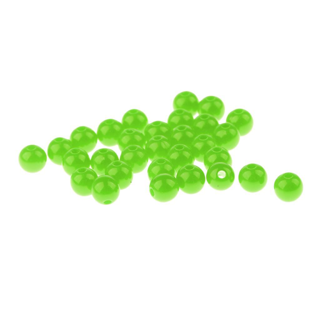 30pcs 6mm Fishing Large Fishing Beads Carp Fishing Stop Rigs Beads