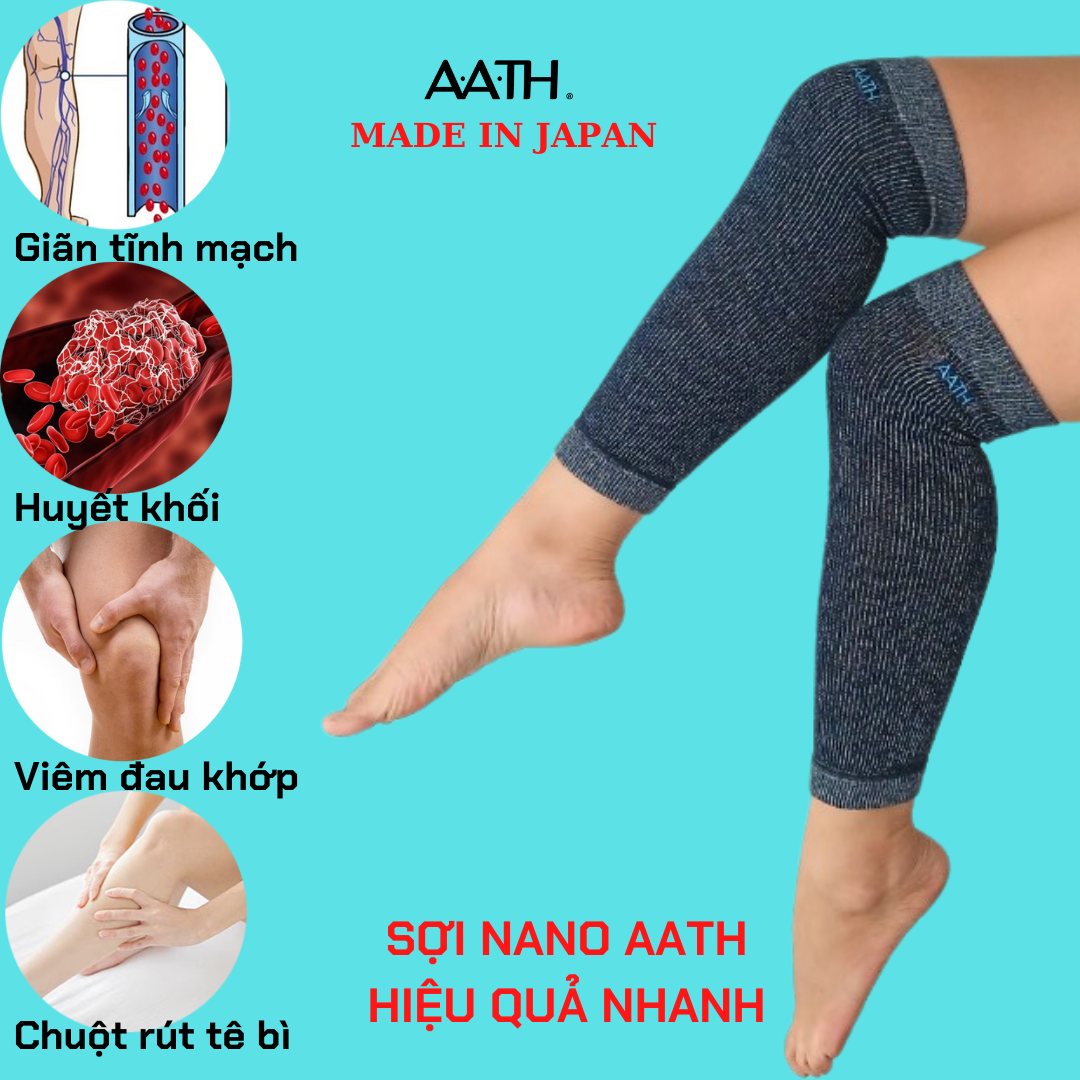 Tất Vớ nano A.A.TH Nhật giãn tĩnh mạch, đau nhức mỏi chân chuột rút