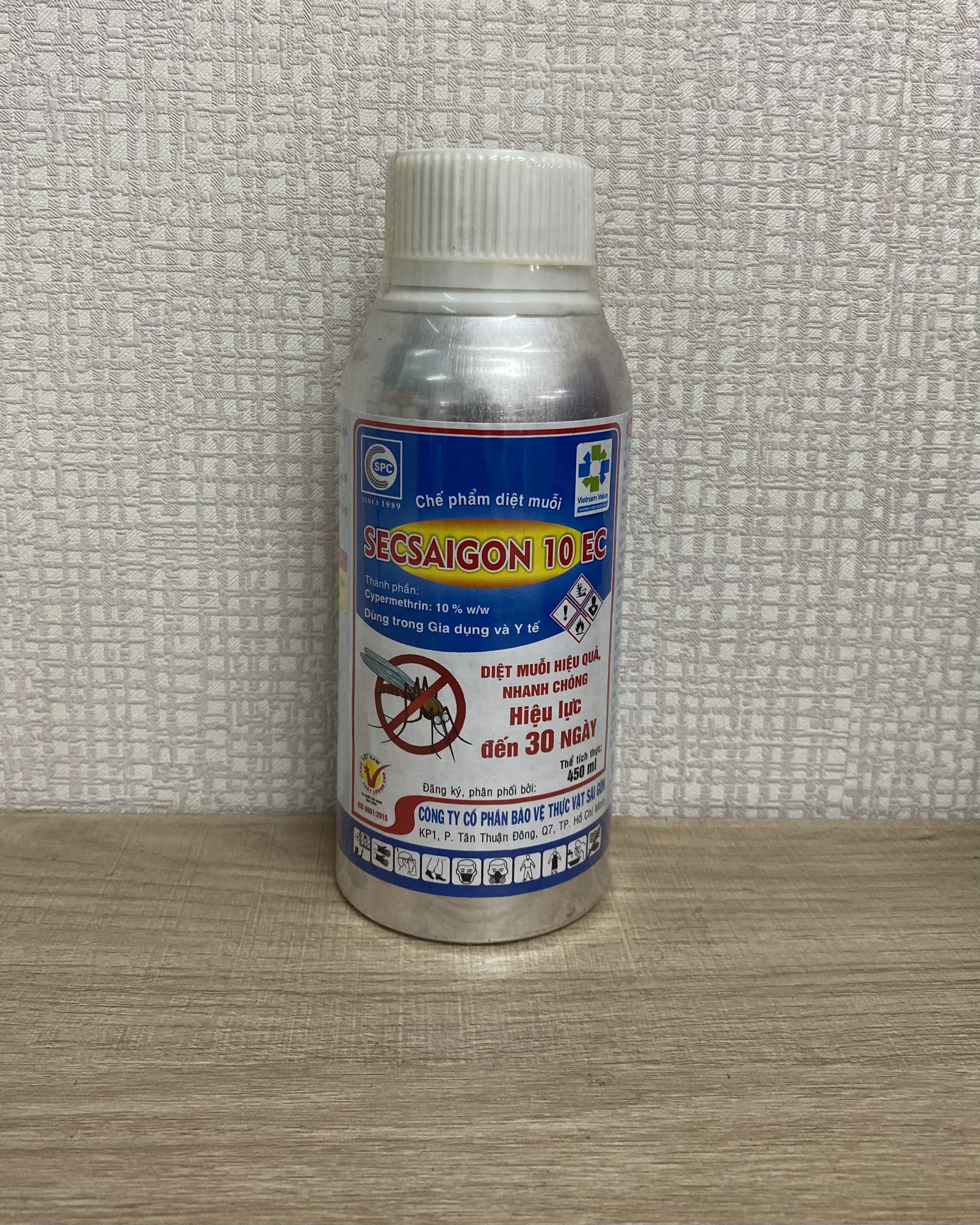Thuốc diệt muỗi chai nhôm SEC SAIGON 10ec- chai 450ml