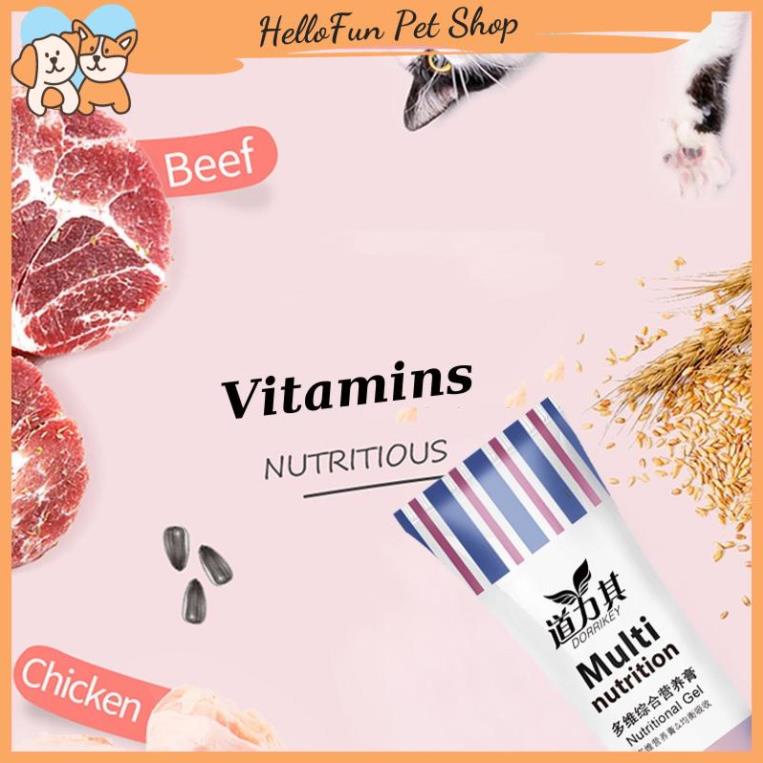 Gel dinh dưỡng cho chó mèo Dorrikey bổ sung dinh dưỡng, tăng sức đề kháng