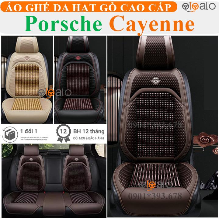 Áo trùm lót bọc ghế xe ô tô Porsche Cayenne da PU hạt gỗ tự nhiên CAO CẤP