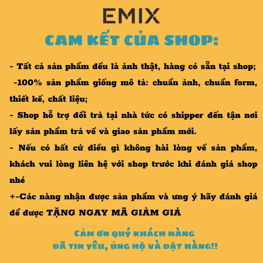 Chân váy jean xẻ chân EMIX (màu xanh), dáng dài, 1 lớp, cạp cao, dài 78cm, chất jean mềm mịn đứng dáng, xẻ chân cuốn hút