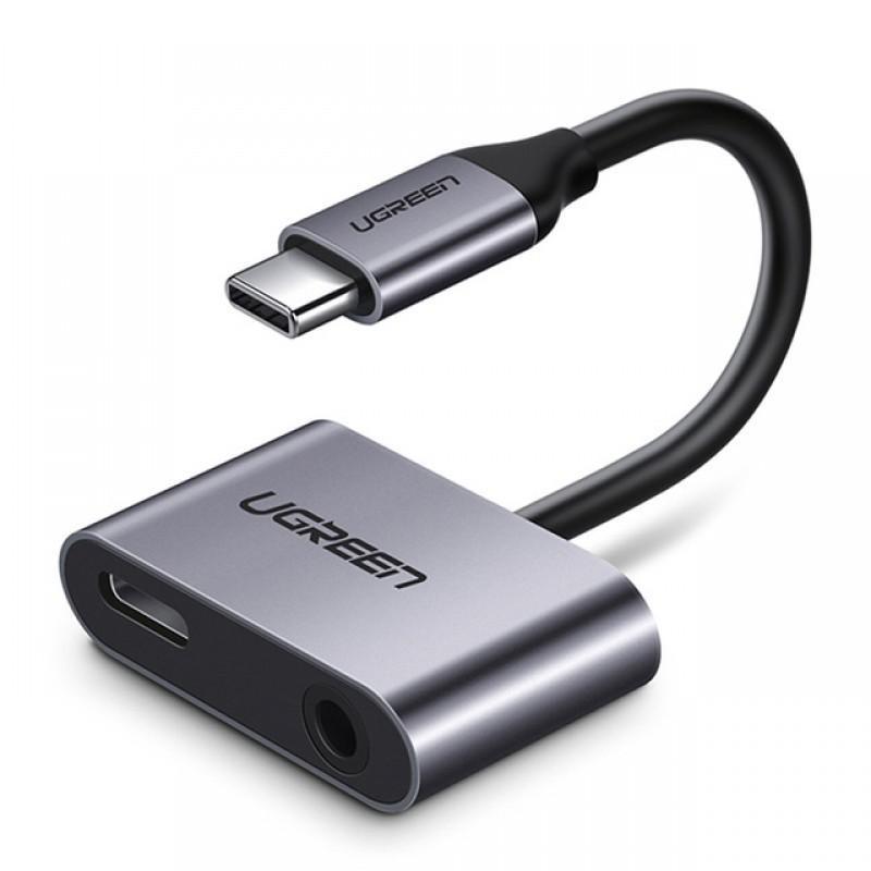 Cáp chuyển đổi USB type-C sang 3.5mm hỗ trợ cổng sạc USB-C Ugreen 50596 - Hàng chính hãng
