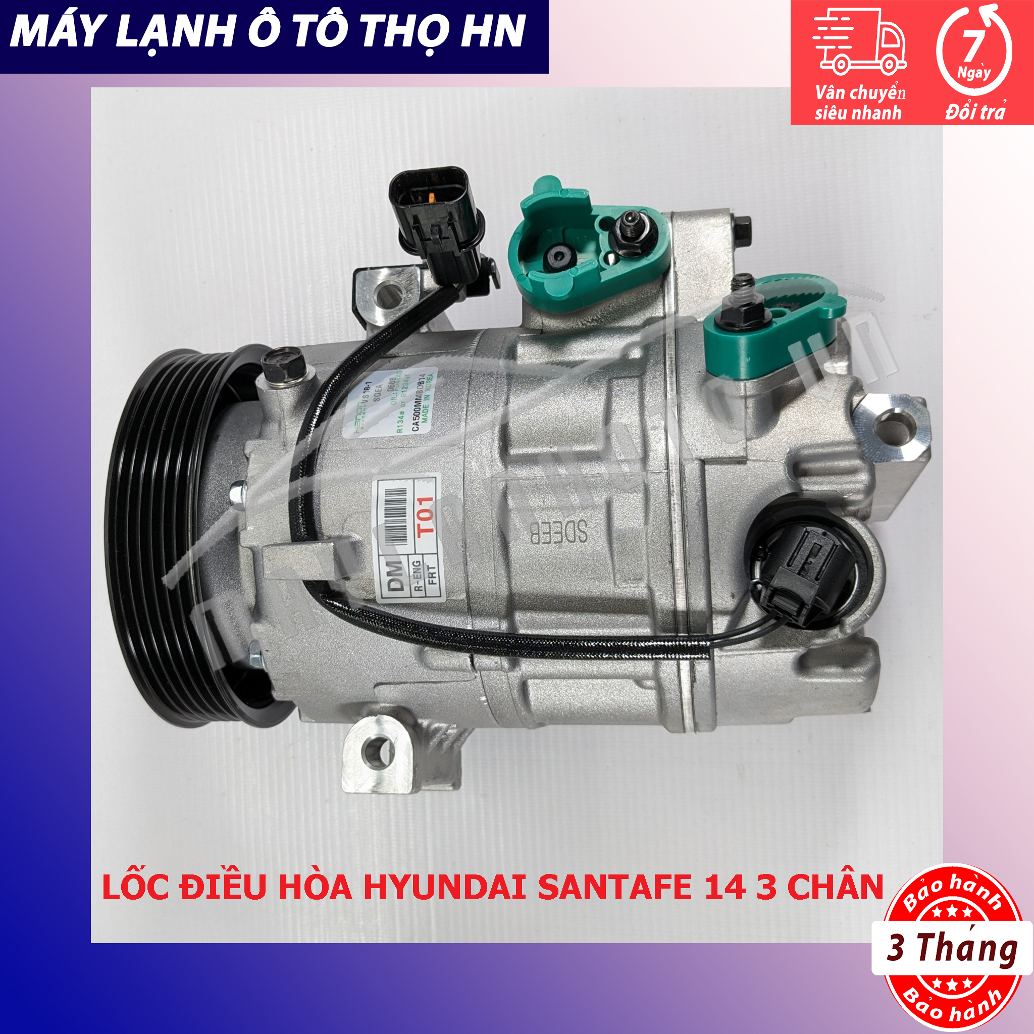Lốc điều hòa Hyundai Santafe 2012 2013 2014 2015 2016 2017 Hàn Quốc 12 13 14 15 16 17 97701-2W050