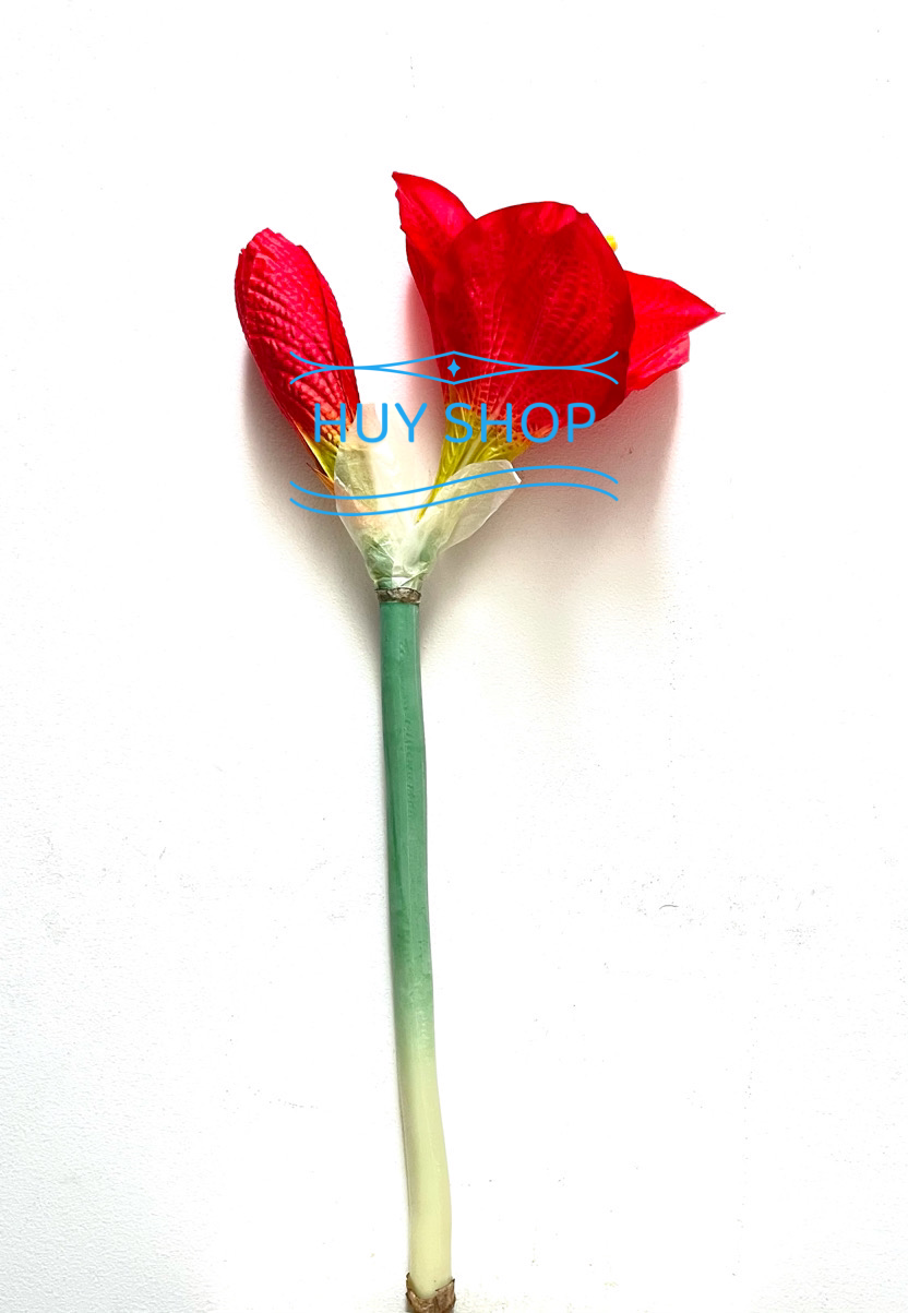 Hoa giả trang trí - COMBO Bộ Hoa LAN ĐẤT 3 nhánh Vải cao cấp