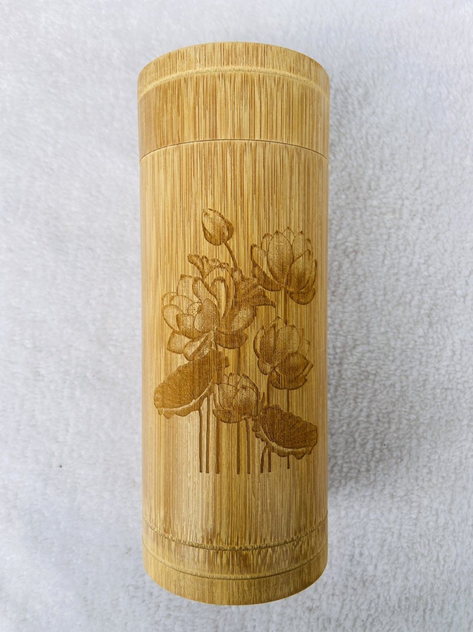 Hộp đựng Trà bằng tre 19.5cm