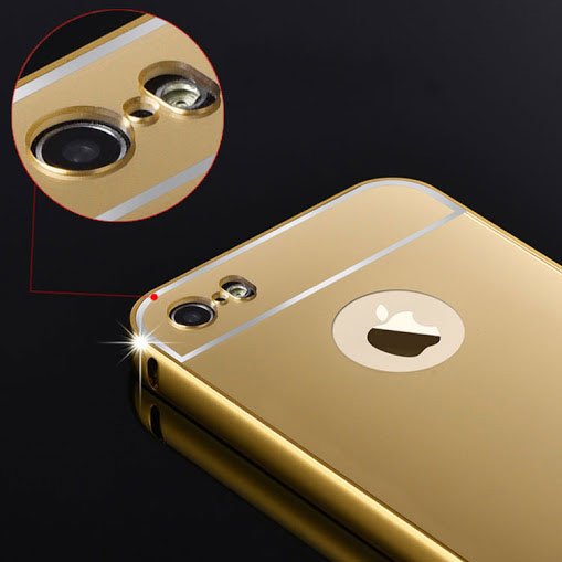 Ốp lưng tráng gương viền kim loại danh cho IPhone 5/IP 6/IP6Pplus/IP7/IP7plus/