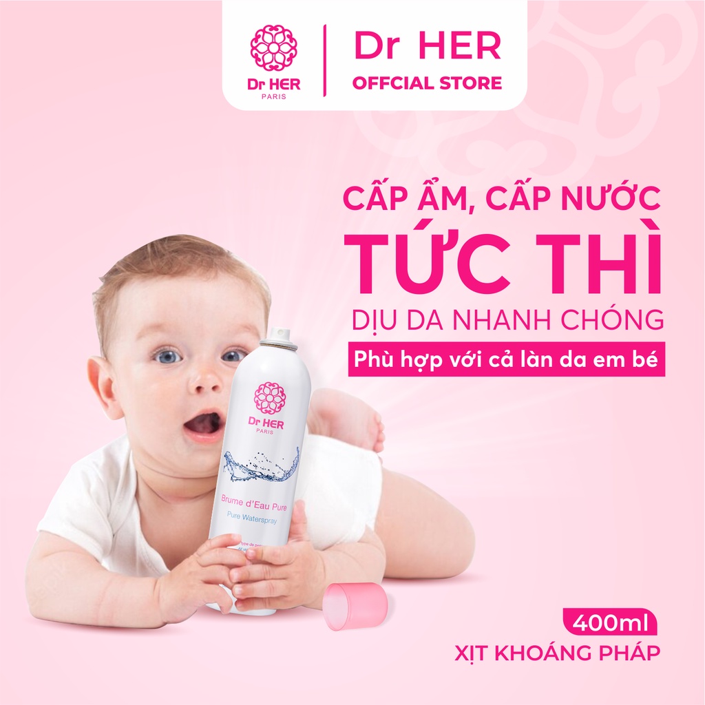 Xịt khoáng Dr Her 400ML - Nhập khẩu chính hãng