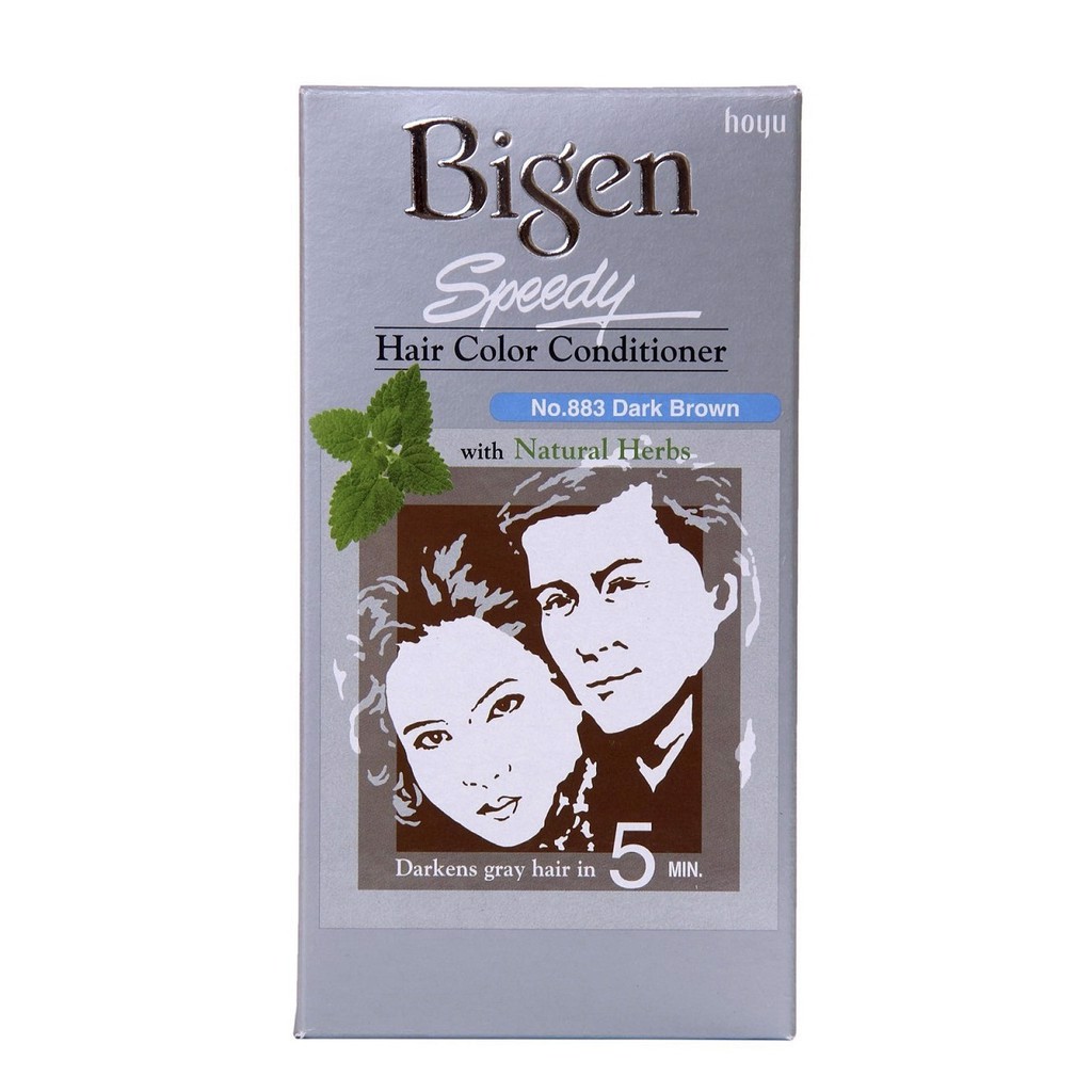 Thuốc nhuộm tóc Bigen Speedy Hair Color Conditioner 883 Nâu sẫm 80g