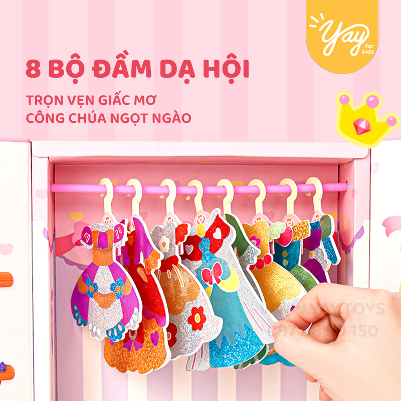 Hình Dán 3D Thay Trang Phục Công Chúa, Thiết Kế Thời Trang Độc Đáo Cho Bé 4+ | TOI