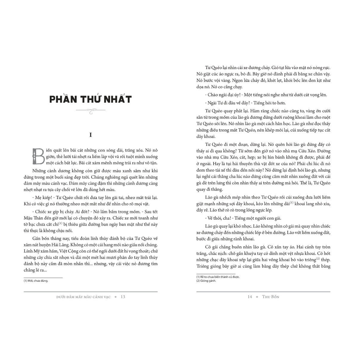 Tủ Sách Thanh Niên - Dưới Đám Mây Màu Cánh Vạc - Thu Bồn