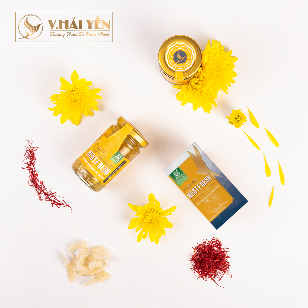 Yến Tươi Chưng Sẵn Nestfresh Vị Hoa Cúc – Saffron 100ml