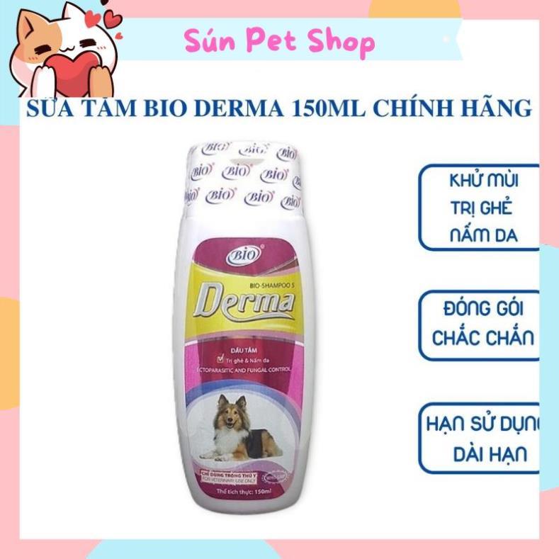 Sữa tắm trị ghẻ và nấm da cho chó mèo Bio Derma 150ml