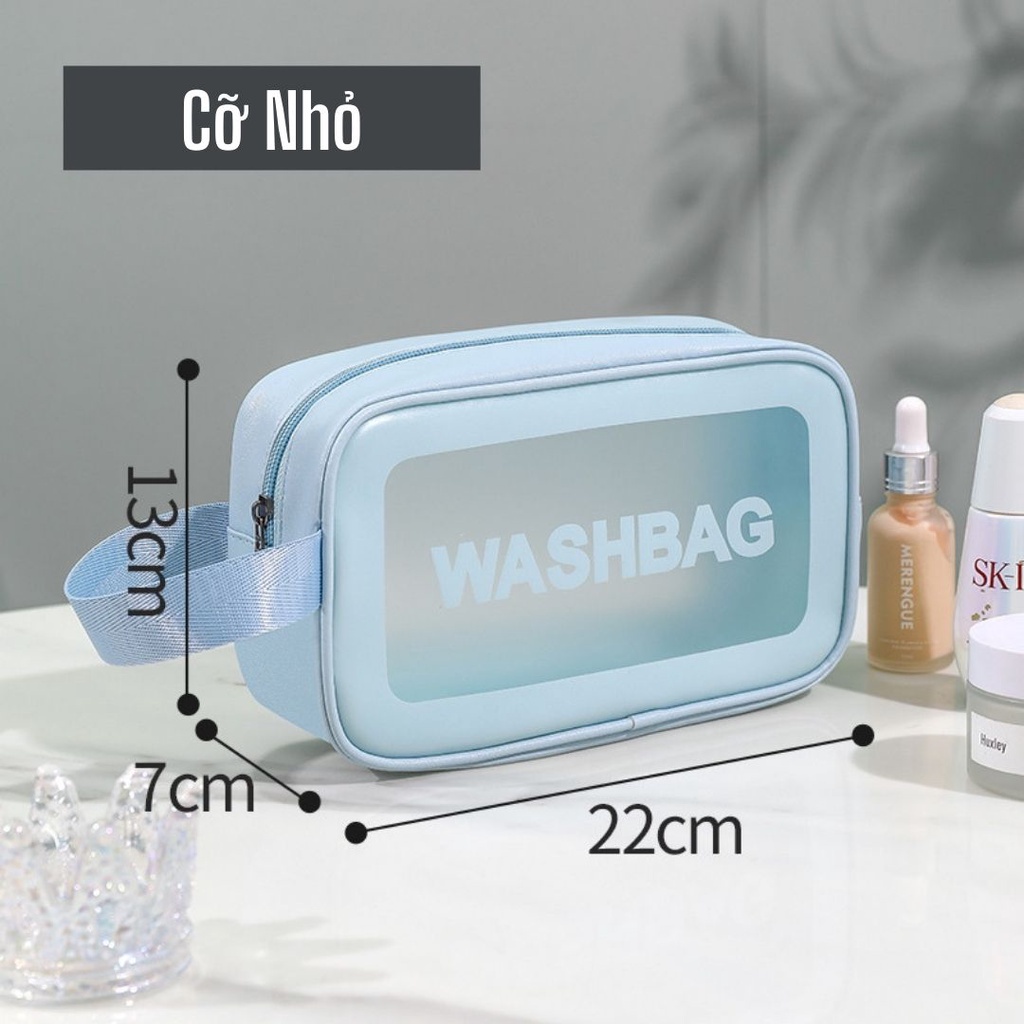 Túi đựng mỹ phẩm CHARME trong suốt, xinh xắn, tiện lợi, chống thấm nước