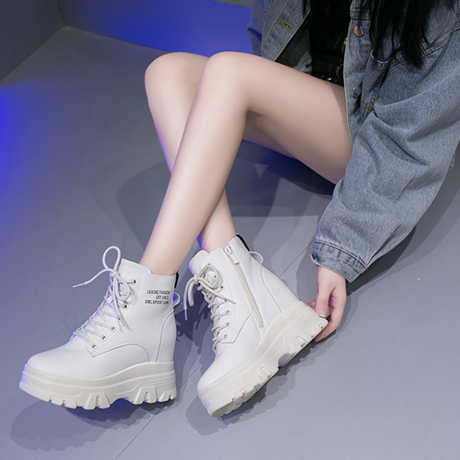 Giày Boot MT kéo khóa 8CM PB396