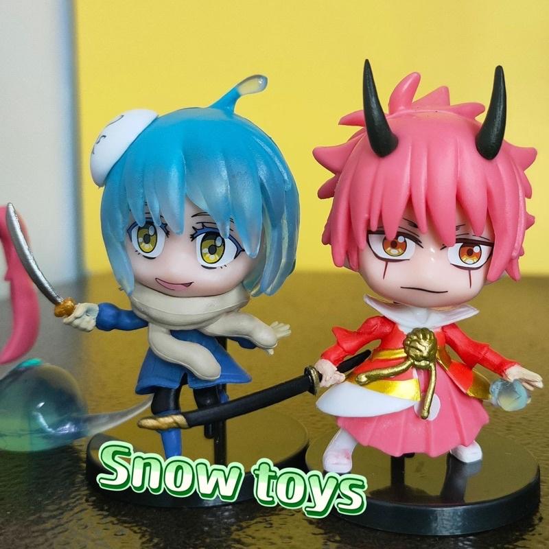 Mô hình Chuyển sinh thành Slime - Rimuru Tempest Shion Benimaru Milim Nava Souei Shuna - Cao 6~7cm - Anime Manga Slime