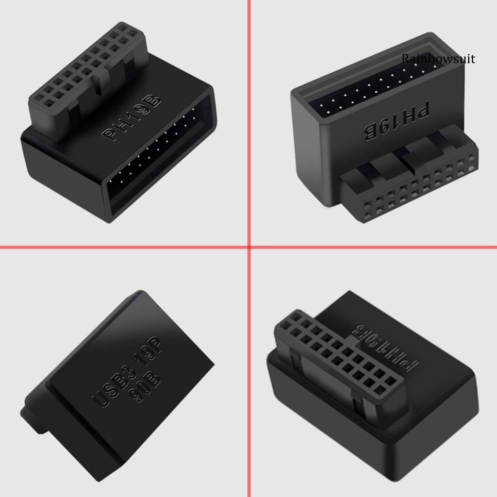 Đầu Nối Bo Mạch Chủ USB 3.0 19/20 Pin 90 Độ Chuyên Dụng Dành Cho Máy Tính
