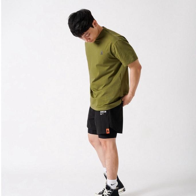 Áo Phông Nam AGCR Logo T-shirt - Xanh