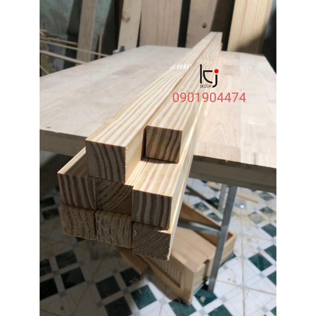 - THANH GỖ THÔNG DÀI 80x3x2CM LÁNG MỊN 4 MẶT