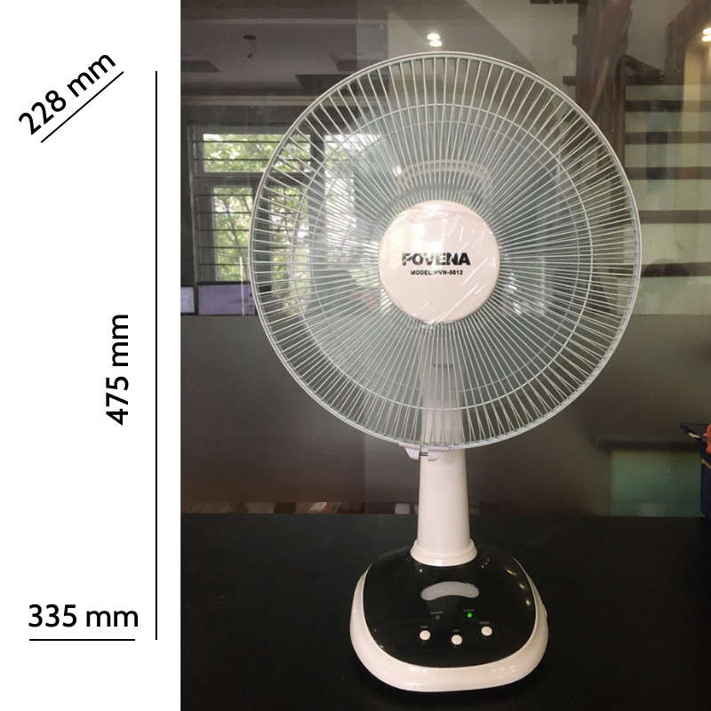 Quạt sạc điện Povena PVN-5612