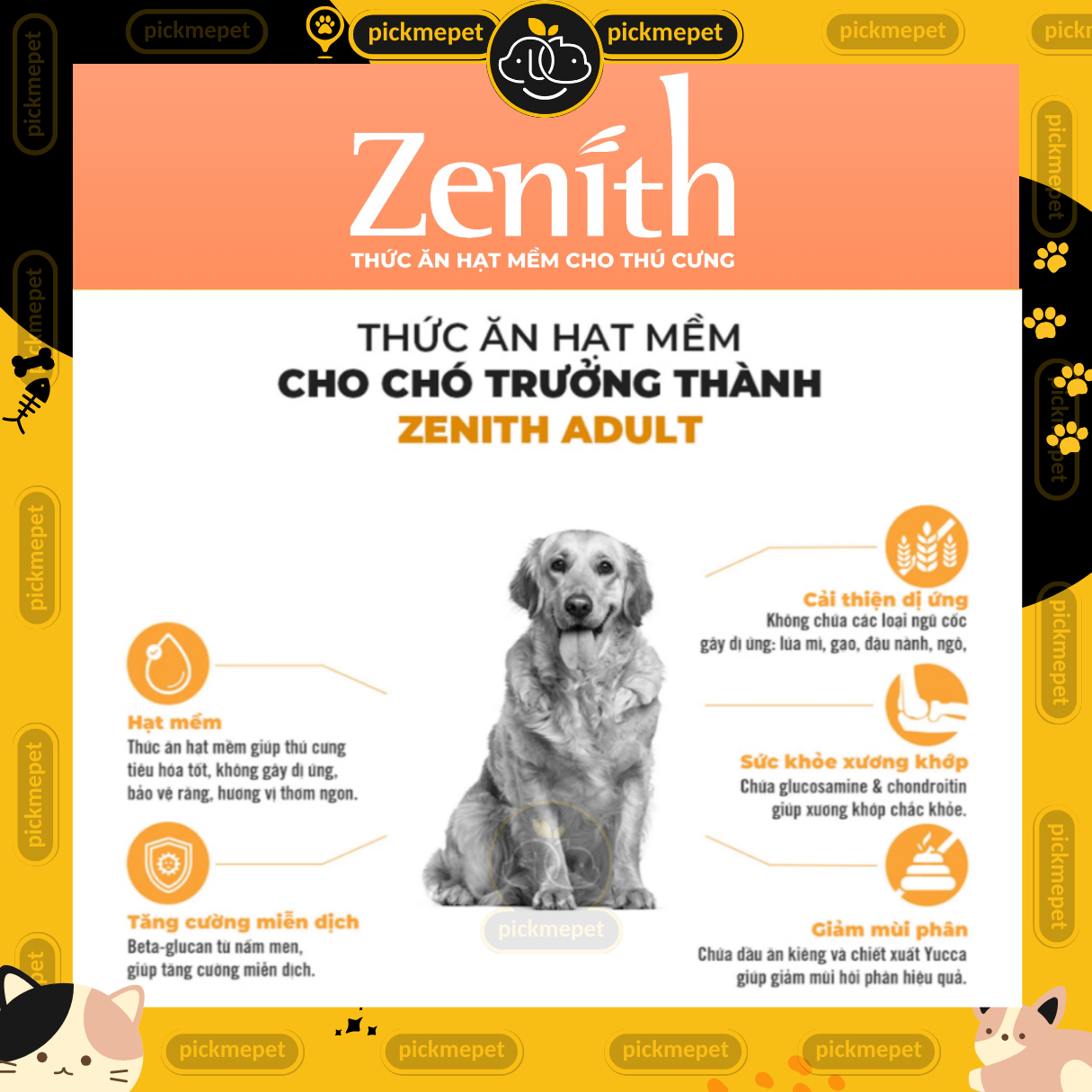 Hạt Mềm Zenith Adult Cho Chó Trưởng Thành