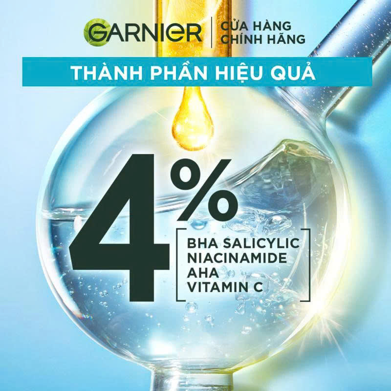 Tinh chất dưỡng sáng da, mờ thâm Garnier Skin Naturals Bright Complete 30x Vitamin C Booster Serum 30ml