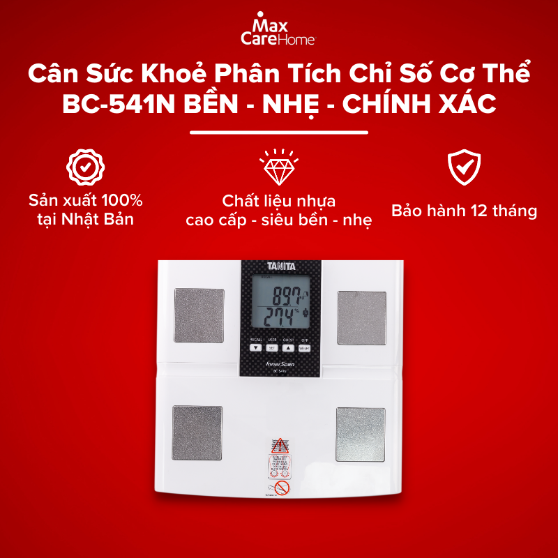 Cân sức khỏe và phân tích cơ thể TANITA BC-541N