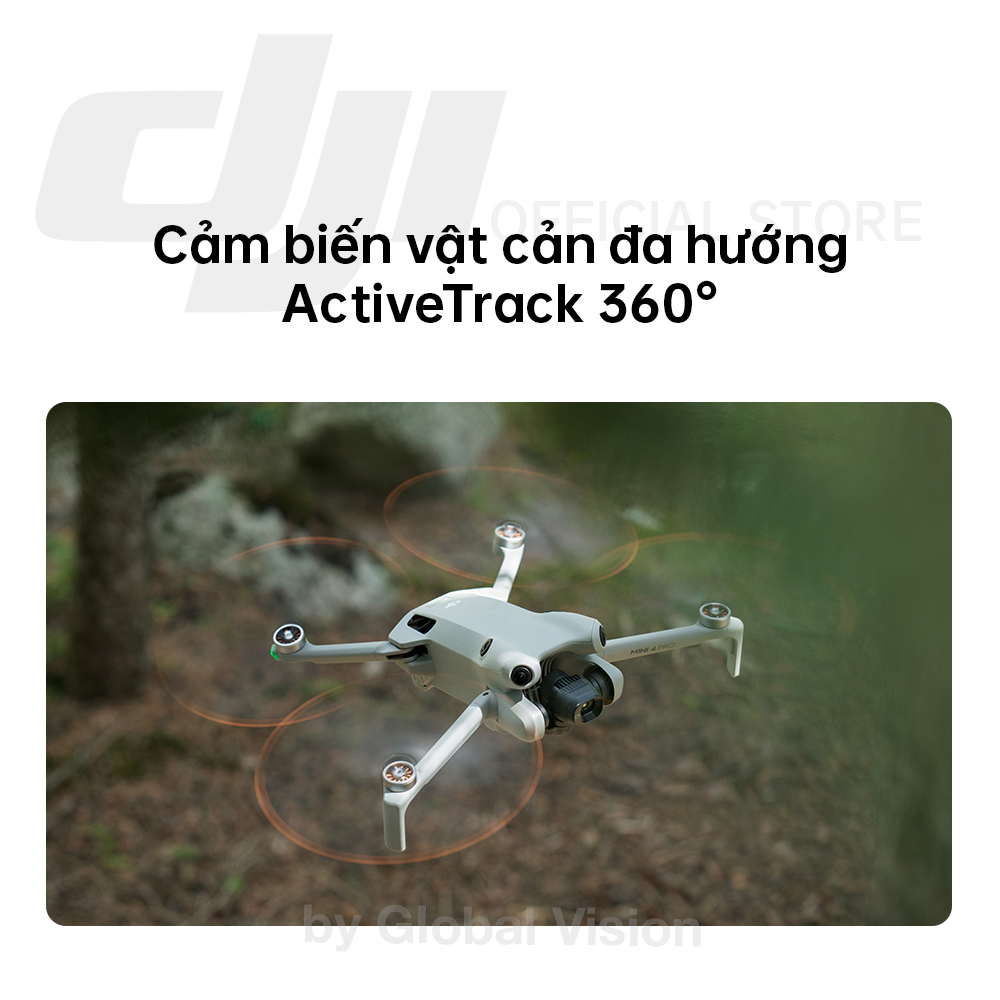 Flycam DJI Mini 4 Pro quay video dọc, chất lượng 4K 60fps HDR, ActiveTrack 360 (DJI Mini 4 Pro) - Hàng chính hãng