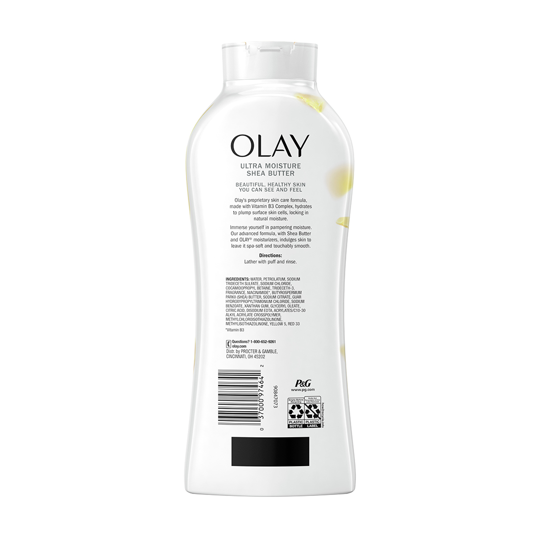 Sữa tắm dưỡng ẩm bơ hạt mỡ Olay Ultra Moisture Shea Butter Body Wash (Chai 650ml)