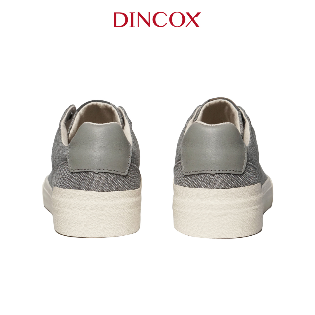 Giày Vải Sneaker Canvas Đế Bằng Nam DC30 Light Grey Dincox