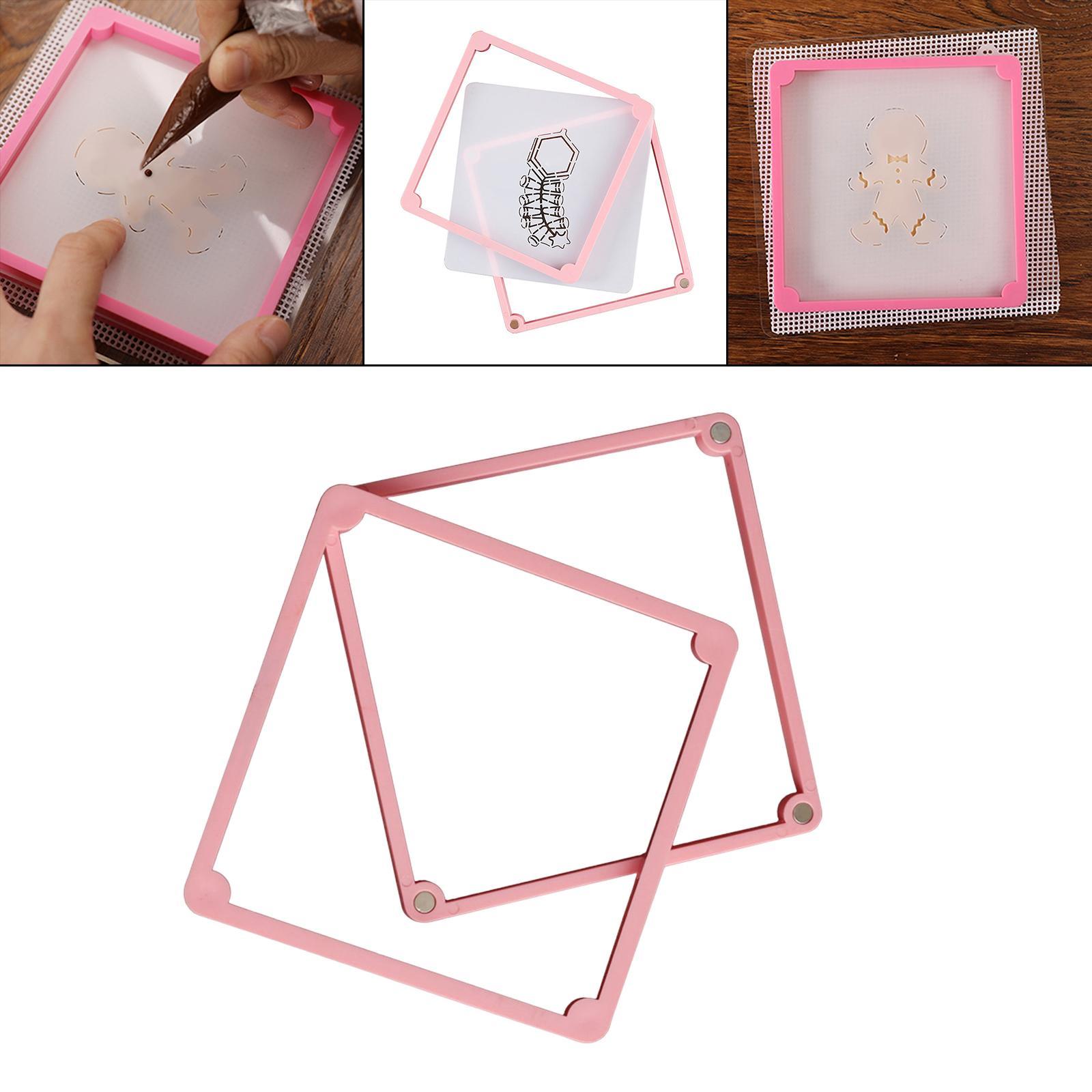 Cookie Stencil Holder Gadgets Decoration Kitchen Tool Baking Accs