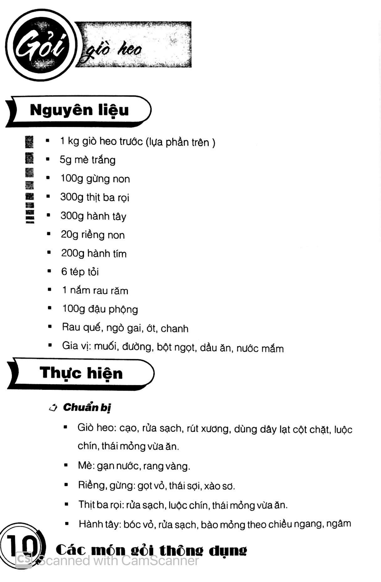 Sách Các Món Gỏi Thông Dụng