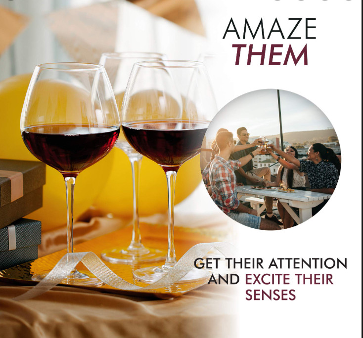 Ly thủy Tinh Pha Lê IDELITA SEINE Burgundy wine Glasses 660ml
