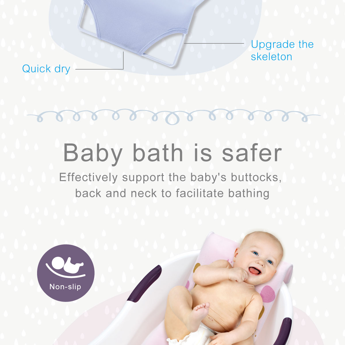 LƯỚI ĐỠ TẮM BÉ KUKU - KU1133