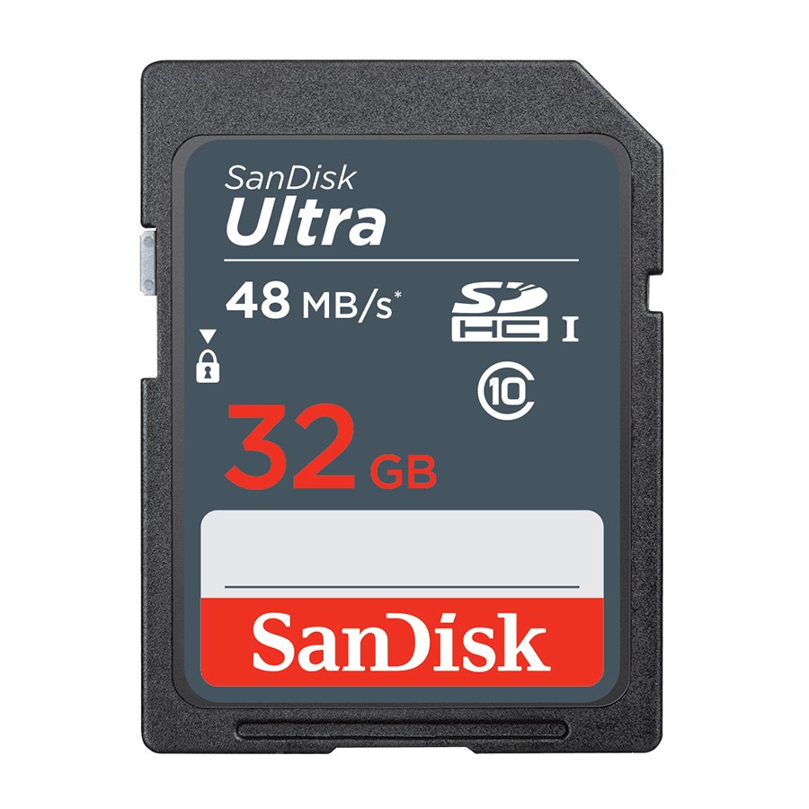 Thẻ nhớ 32GB SDHC Ultra C10 Read 48MB/s SanDisk - Hàng Chính Hãng