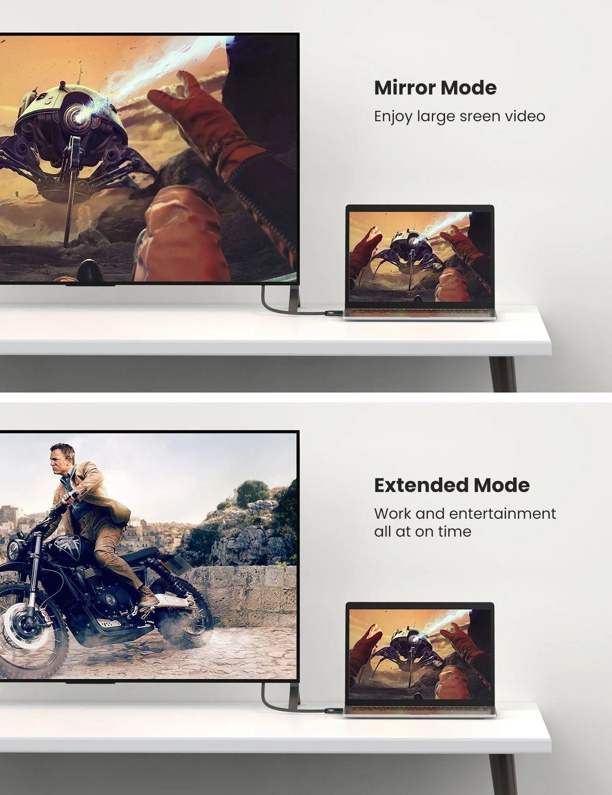 Ugreen UG80390DP114TK 1m 8K 1.4 màu đen cáp dp ra displayport hợp kim bọc lưới chống nhiễu - HÀNG CHÍNH HÃNG