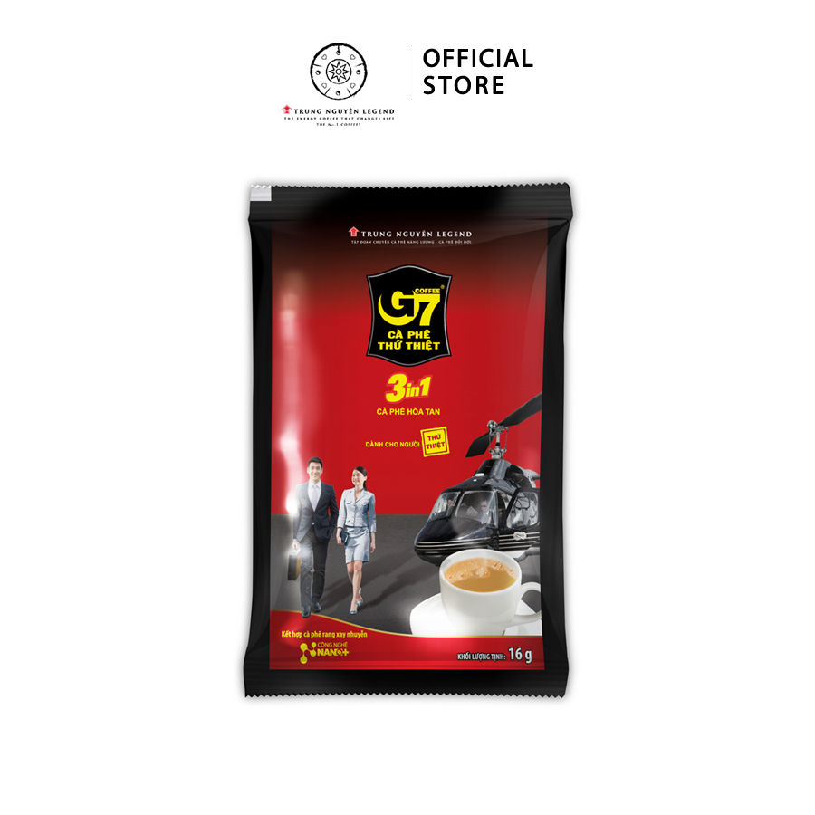 Trung Nguyên Legend - Cà phê hòa tan G7 3in1 - Hộp 21 gói x 16gr