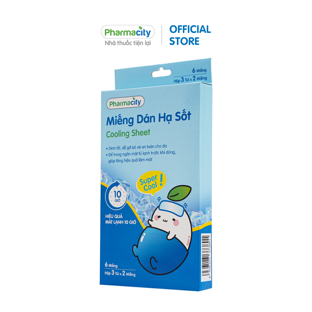 Miếng dán hạ sốt cho bé Pharmacity