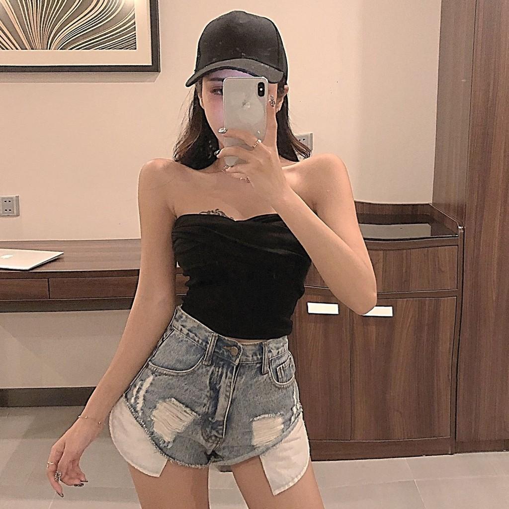 Áo Kiểu Đi Chơi LABELLE Voan Kính Đen