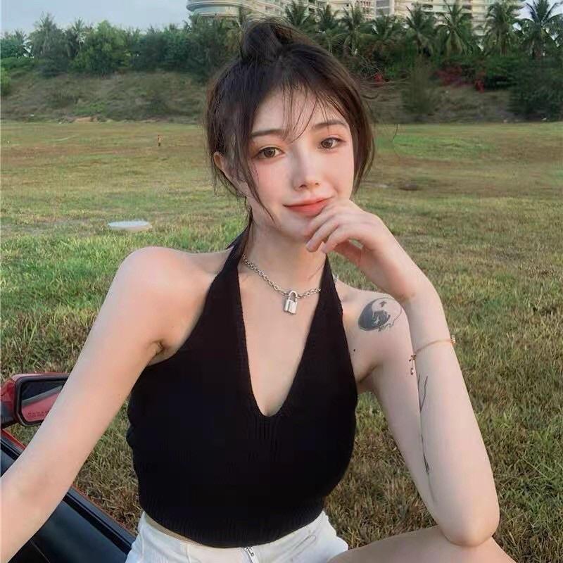 Áo dây nữ kiểu yếm buộc dây hở lưng sexy hottrend hàng QC