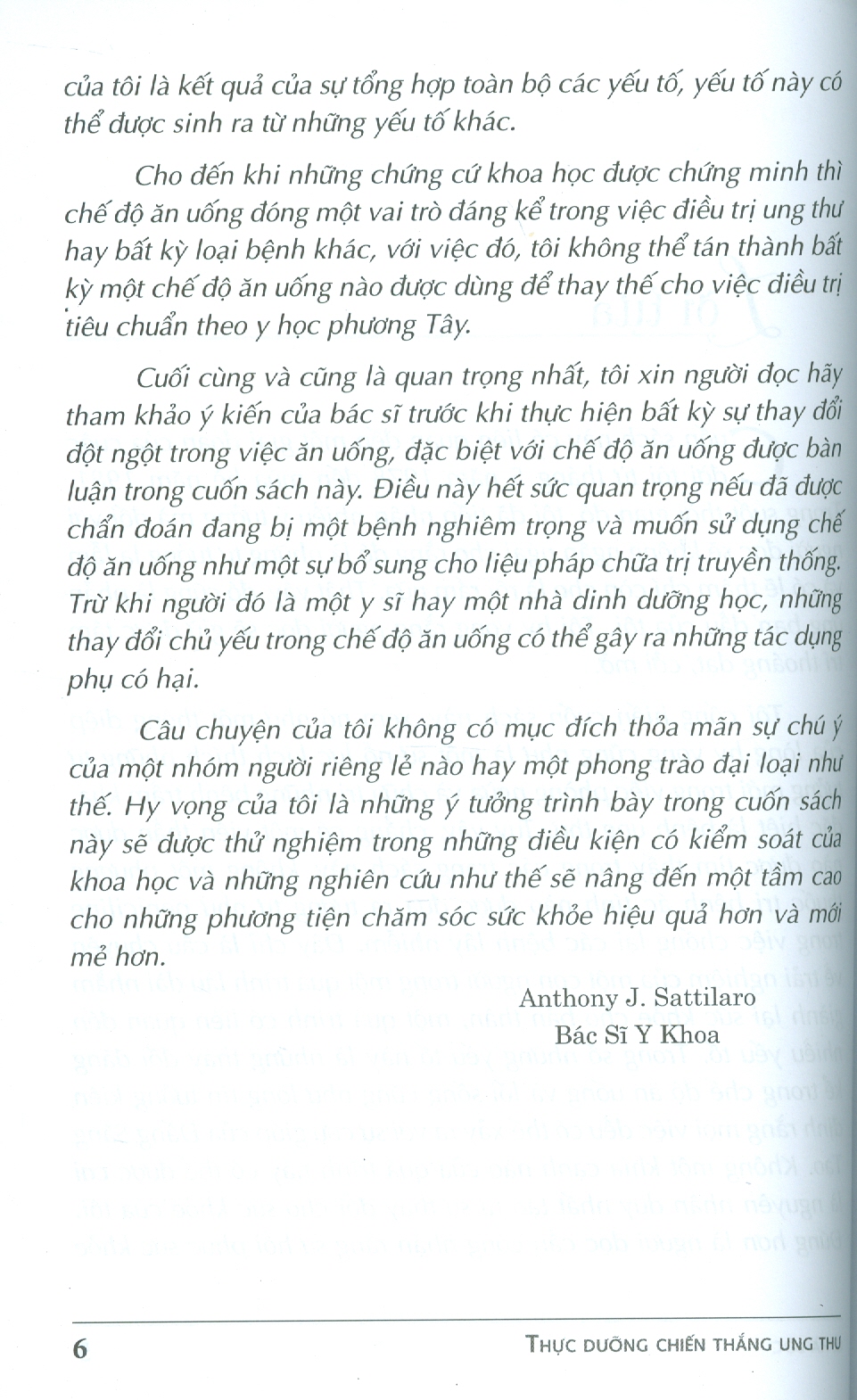Thực Dưỡng Chiến Thắng Ung Thư (Tái bản 2024) - BS. Anthony J.Sattilaro; Lê Hà Lộc dịch