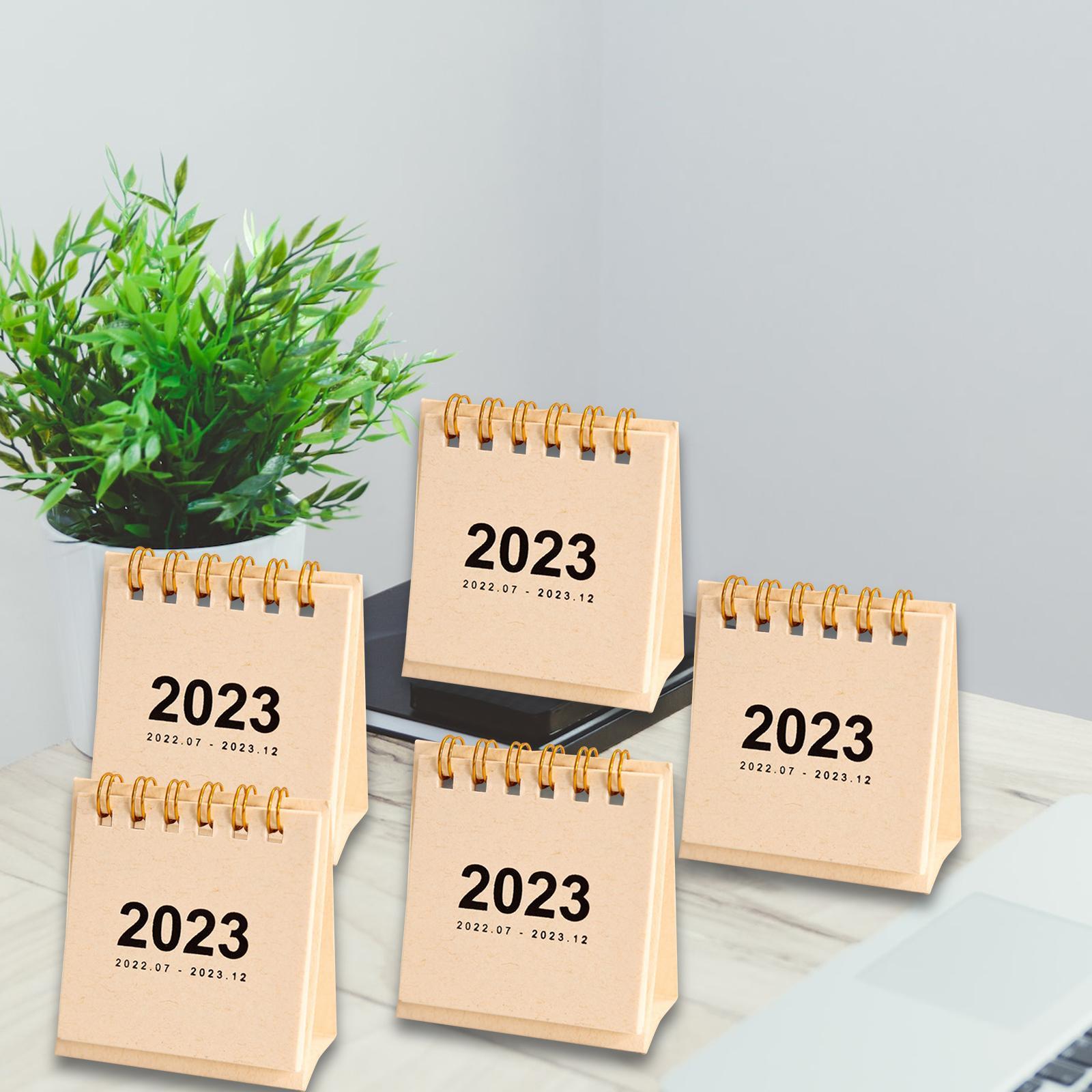 Modern 2023 Desk Calendar Schedule Planner Durable for Student Desktop Home