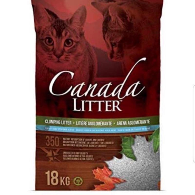 Cát vệ sinh cho mèo cao cấp Canada Litter. Cát vệ sinh mèo thấm hút nhanh, khử mùi, vón cục. Cát canada litter.Bịch 18kg