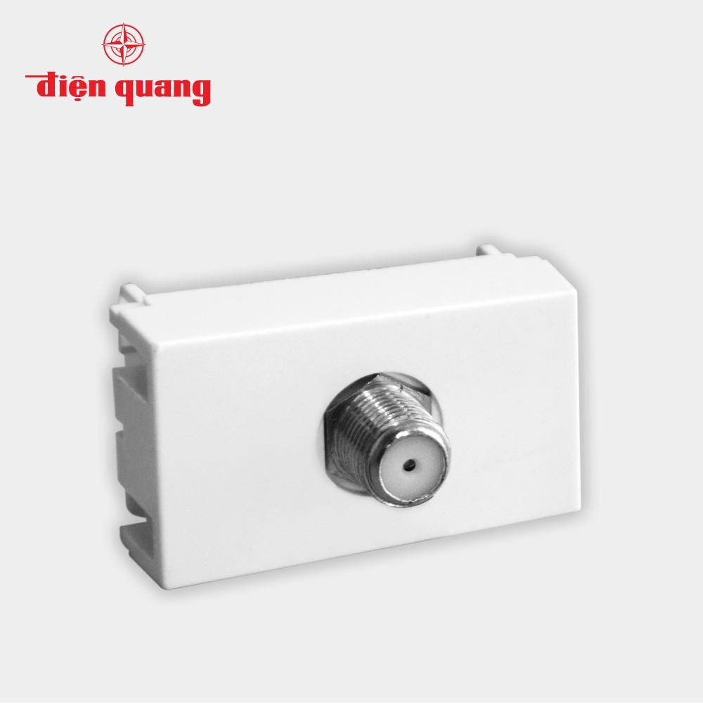 Set 3 Ổ cắm cáp tivi âm tường Điện Quang DQHome ĐQ IW1 TVO W