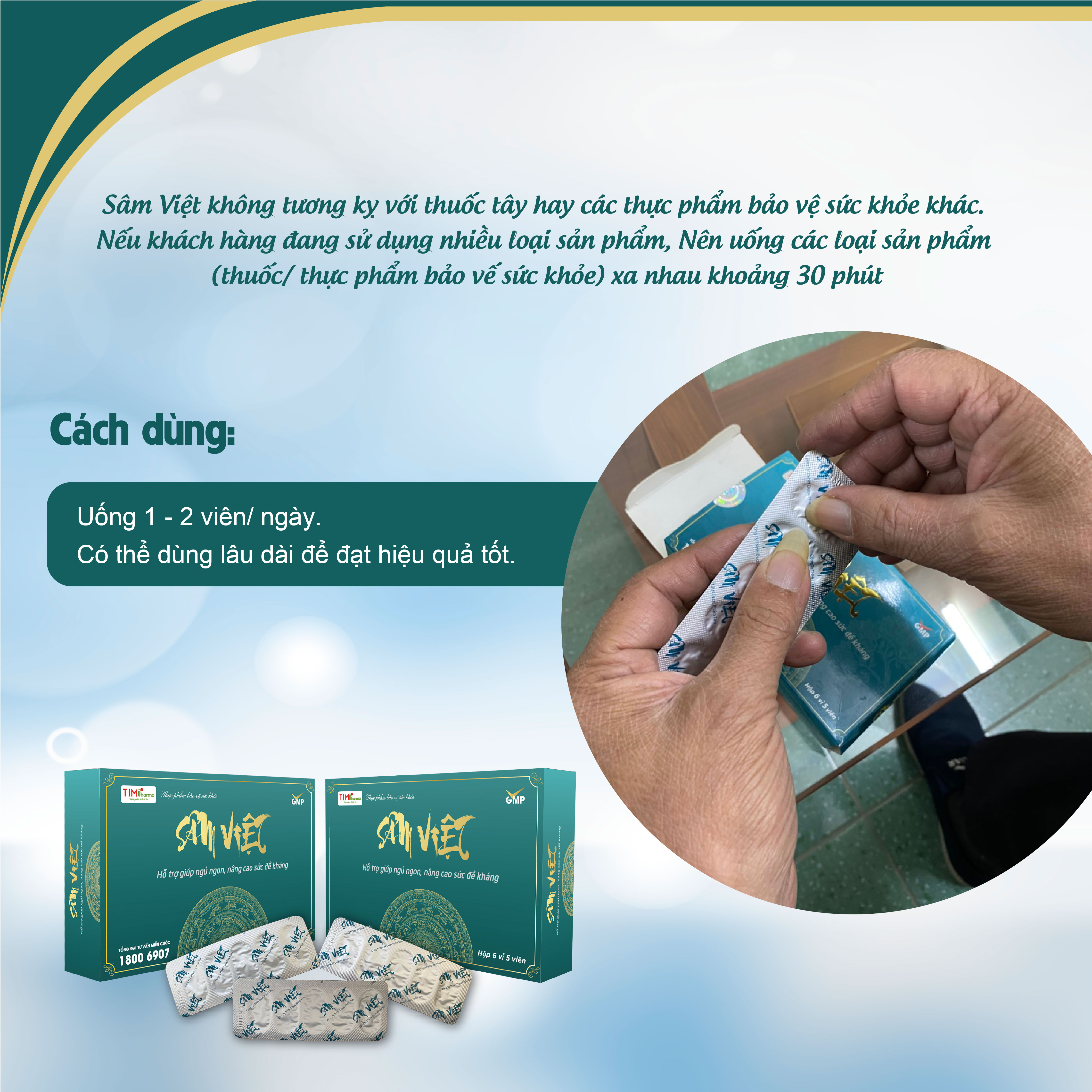 Sâm Việt - Hỗ trợ giúp ngủ ngon, nâng cao sức đề kháng