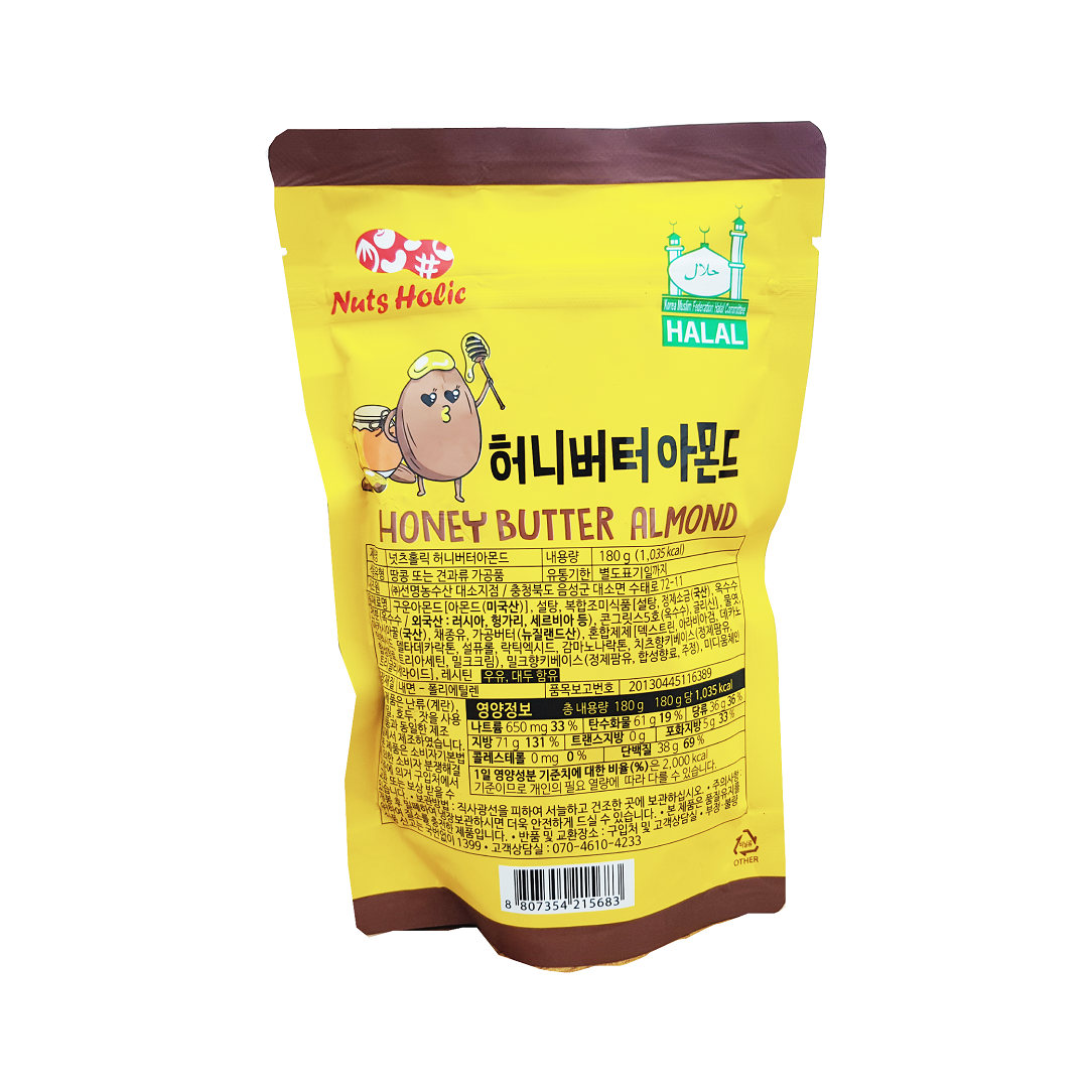 Hạnh Nhân Tẩm Bơ Mật Ong Sunnuts  (180g)