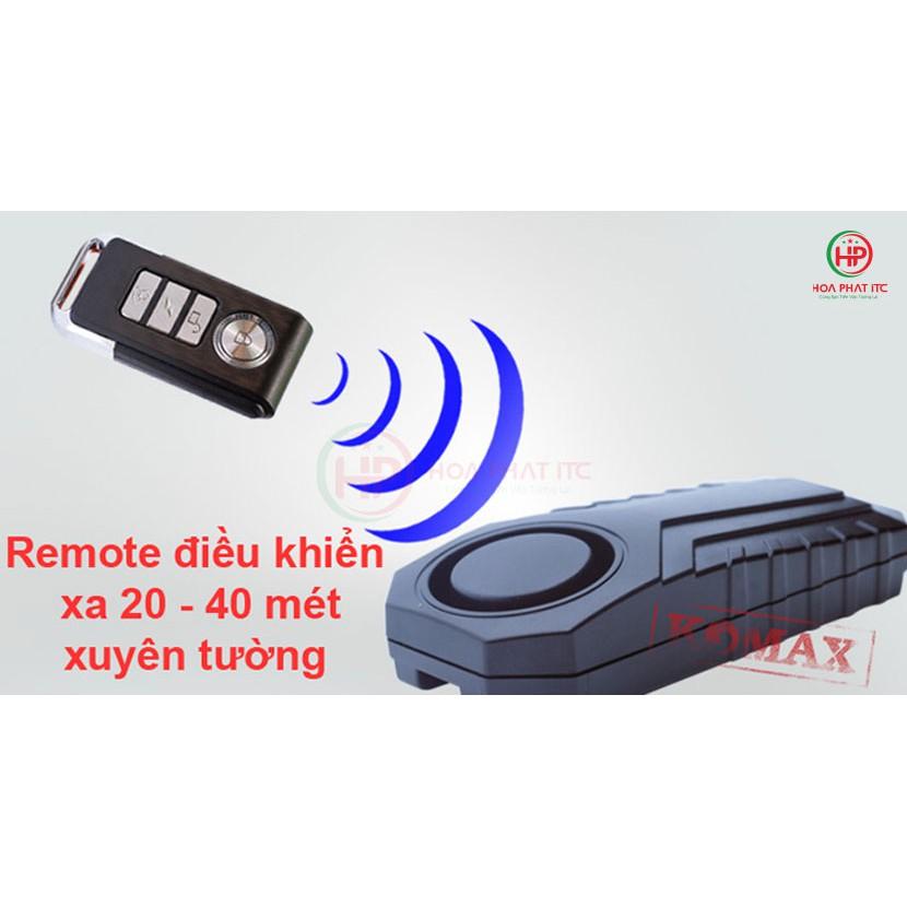 Thiết bị chống trộm cảm biến rung kèm remote Komax KM-R16A - Báo trộm cảm biến rung - Hàng chính hãng