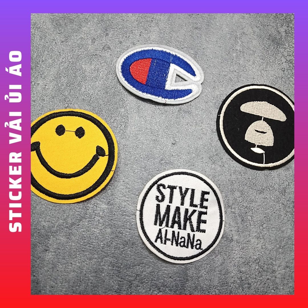 Sticker Patch Ủi Quần Áo,BALO phụ kiện thời trang dùng để trang trí quần áo !