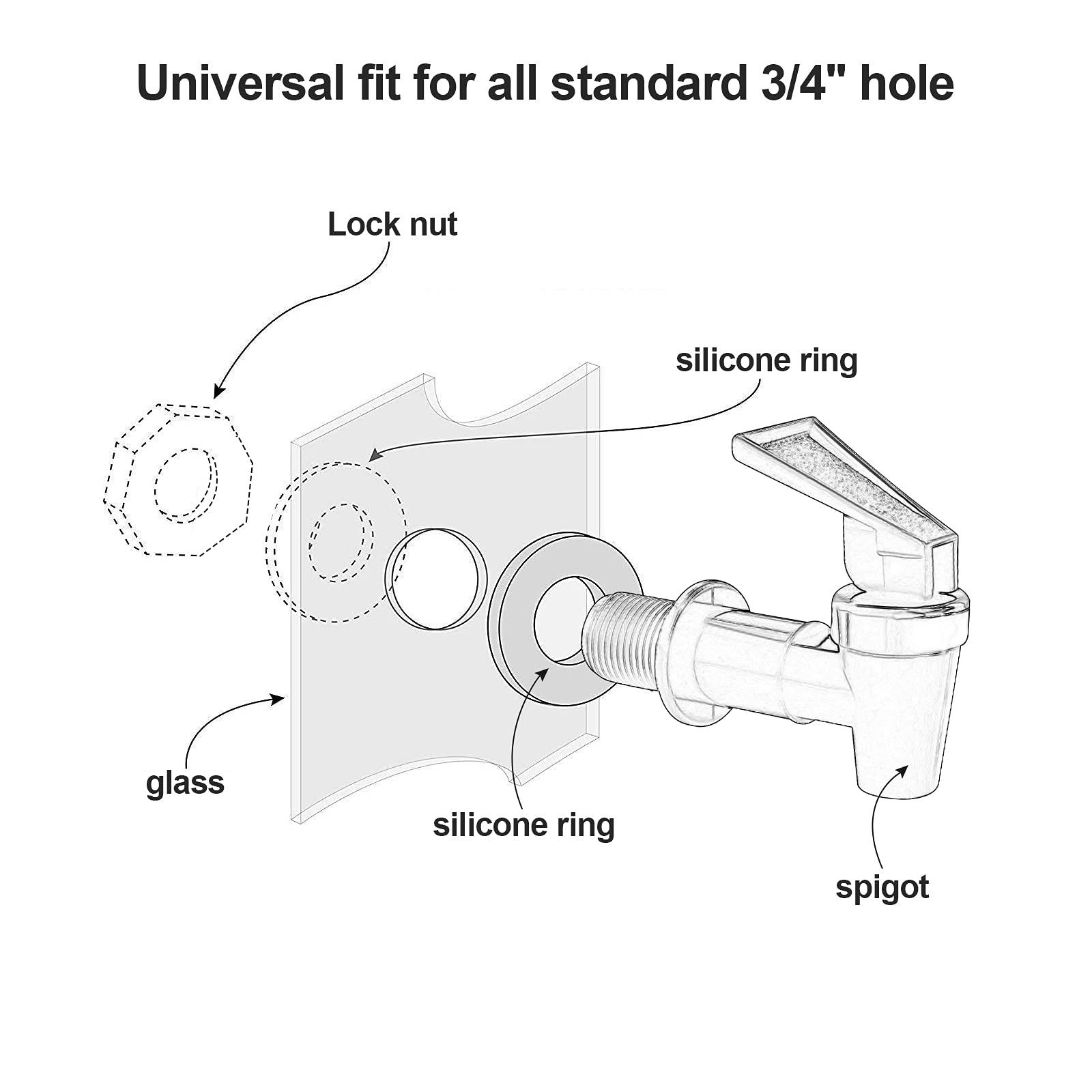 Vòi Nước Bằng Nhựa Không Chứa BPA, Vòi Nước Thay Thế Trên Bàn, Xô Nước Gia Đình, Hệ Thống Lọc Làm Mát Nước, Bình Đựng Nước