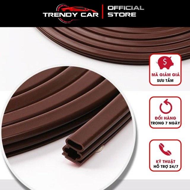 cuộn 6 mét Ron Gioăng Khung Cửa Dán Cao Su Size lớn 10*6, 8, 10, 12, 15mm Phụ kiện Nhà cửa, chống ồn cánh cửa